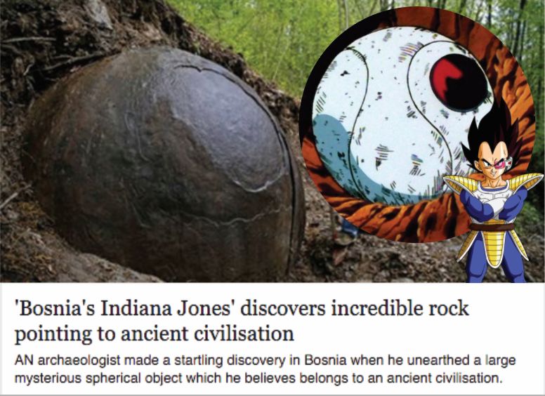 photo caption - 200 "Bosnia's Indiana Jones' discovers incredible rock pointing to ancient civilisation An archaeologist made a startling discovery in Bosnia when he unearthed a large mysterious spherical object which he believes belongs to an ancient civ