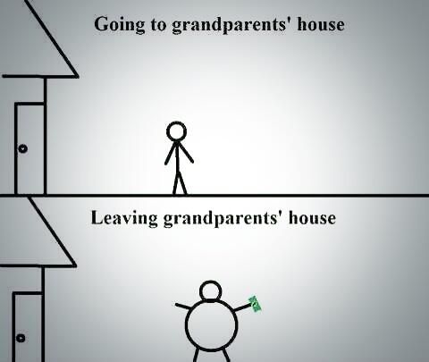 going to grandparents house - Going to grandparents' house Leaving grandparents' house