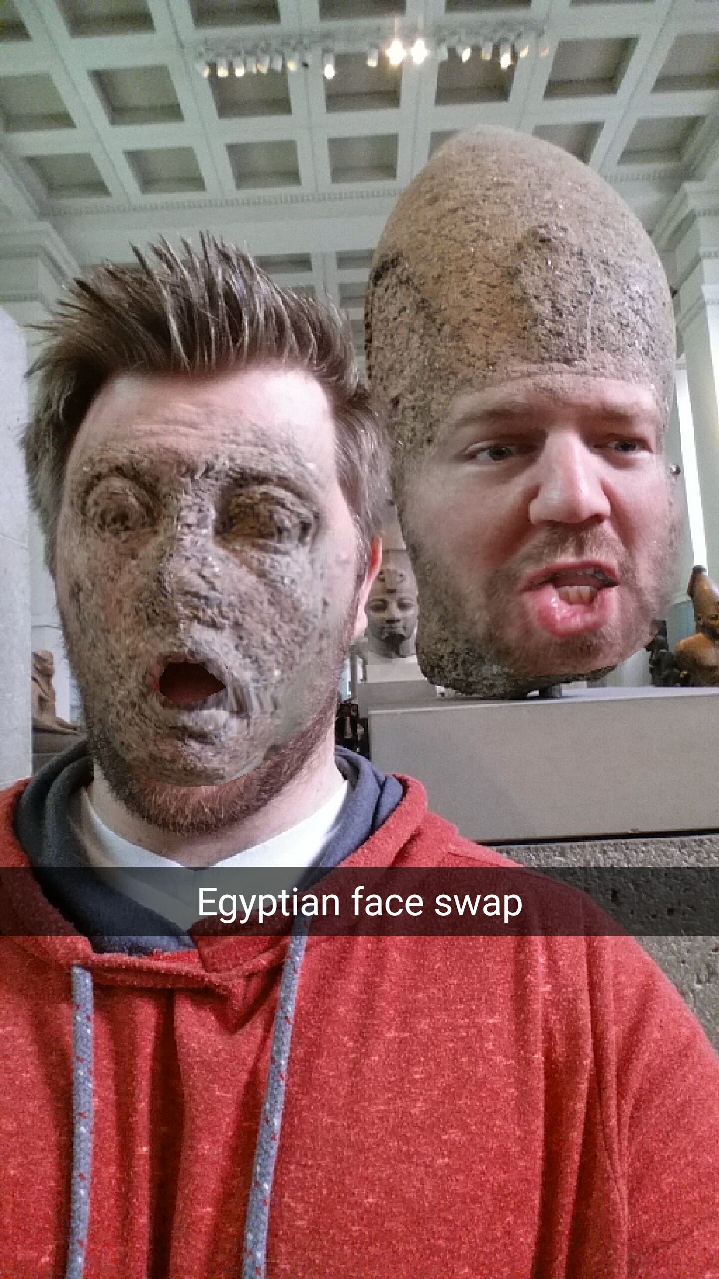 creepy face swap - Egyptian face swap