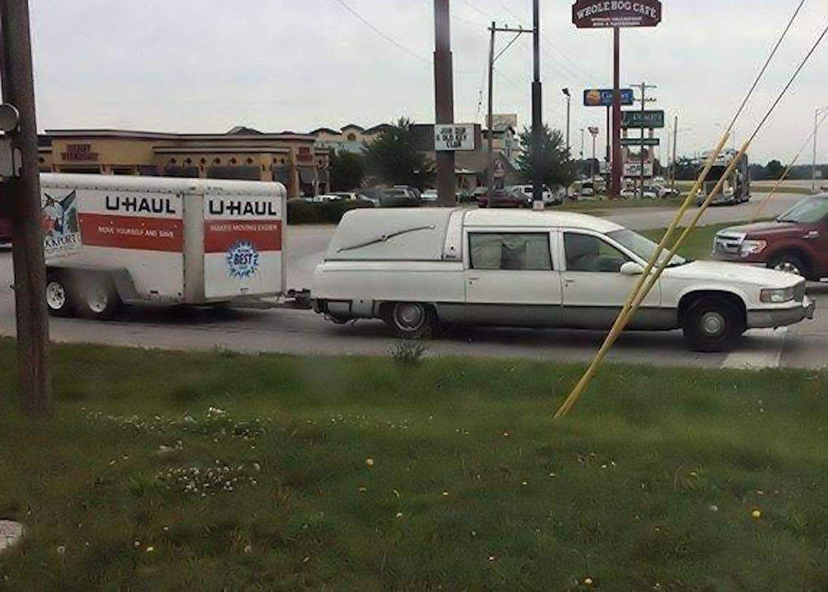 hearse pulling uhaul - Cole Bog Cart Uhaul UHaul X Axiomo La Monsi