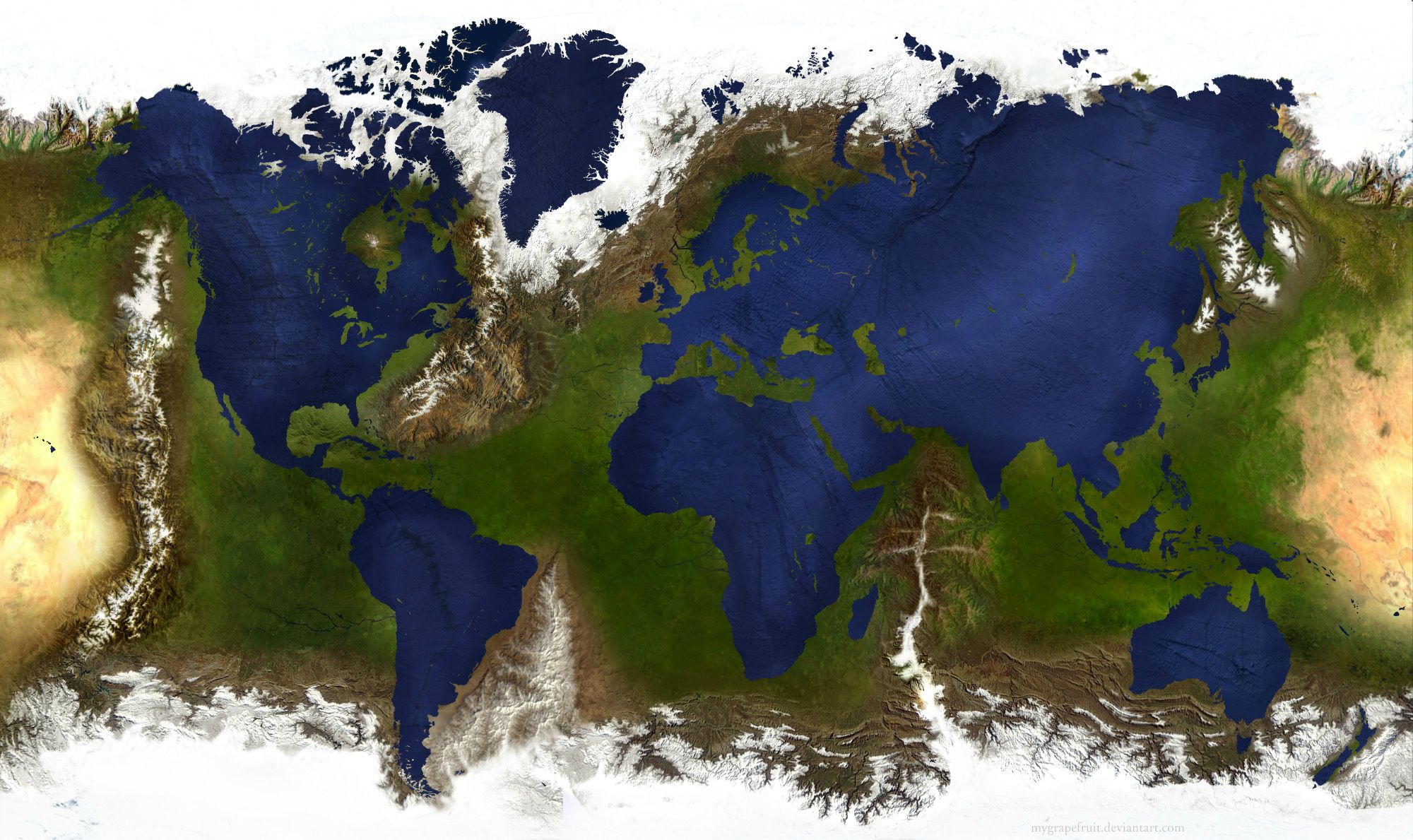 random pic world map reversed -