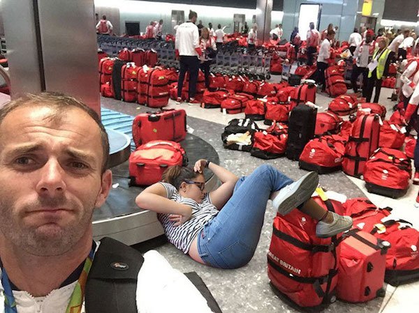 photoshop british olympic team luggage