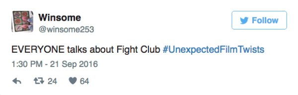 mark zaid tweet - Winsome 253 y Everyone talks about Fight Club Twists 7 24 64