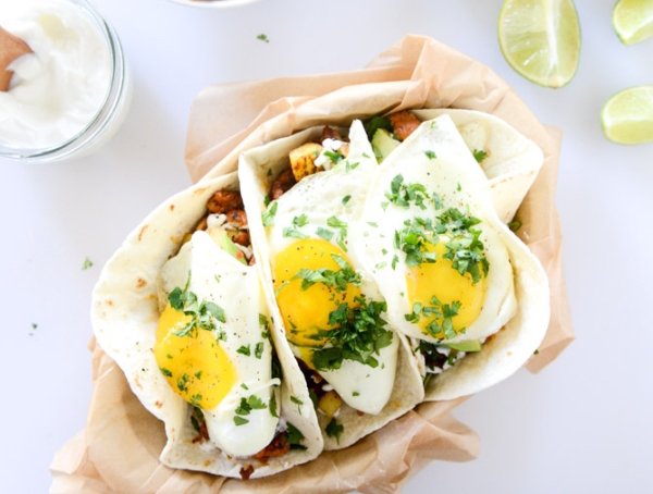 Chorizo & Fried Egg Tacos