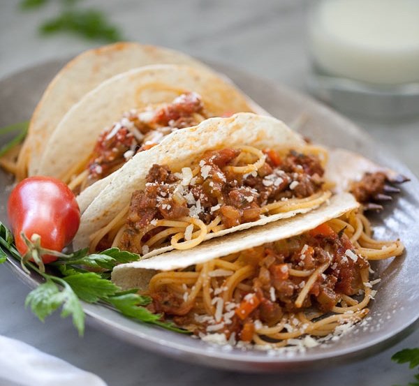 Spaghetti Tacos