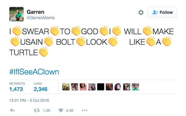 Creepy clowns popping up everywhere, Twitter responds with #IfISeeAClown (27 Photos)