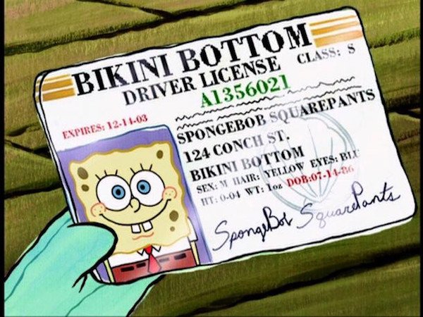 When Spongebob’s ID is shown, it shows his date of birth as July 14, 1986, making him 30 years old.