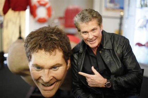An oversized David Hasselhoff replica was used in the first film. The actor asked if he could keep it and still owns it to this day. Personally, I think that’s awesome, and I too would’ve wanted to keep the replica. Full disclosure.