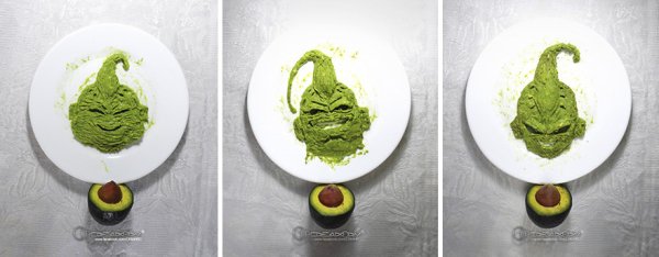 Artists makes an art form out of avocados