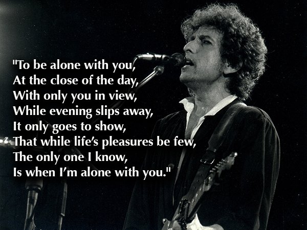 But music isn’t his only forte. Dylan has published several books of his drawings and paintings many of which have also been exhibited in major art galleries. Along with selling over 100 million records, he’s received numerous awards including a Grammy, Golden Globe, and Academy Award. He’s been inducted into the Rock and Roll Hall of Fame, received the Pulitzer Prize, presented the Presidential Medal of Freedom, and awarded the Nobel Prize in Literature.
Bob Dylan’s influence will forever be held in musical lore, and his lyrical wisdom will be treasured for lifetimes.