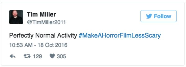 Twitter’s making horror films less scary just in time for Halloween (20 Photos)