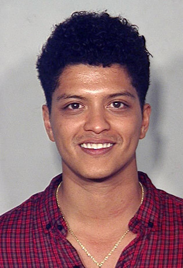 2. Bruno Mars – Cocaine Possession
He was arrested for the possession of 2.6 grams 
of powder in September 2010. When pressed on the subject of exactly what happened that night in the Las Vegas 
Hard Rock Hotel and Casino, the artist formerly known as Peter Hernandez replied, 
“I’m a f*cking musician!” Astonishingly, this defense didn’t get him out of the 230 hours of community service 
or drug education courses he was ordered to complete, but his guilty plea did help him avoid possible prison time.