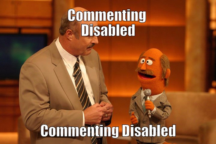 Commenting Disabled