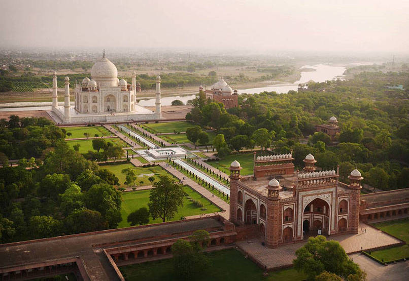 taj mahal drone - Hk