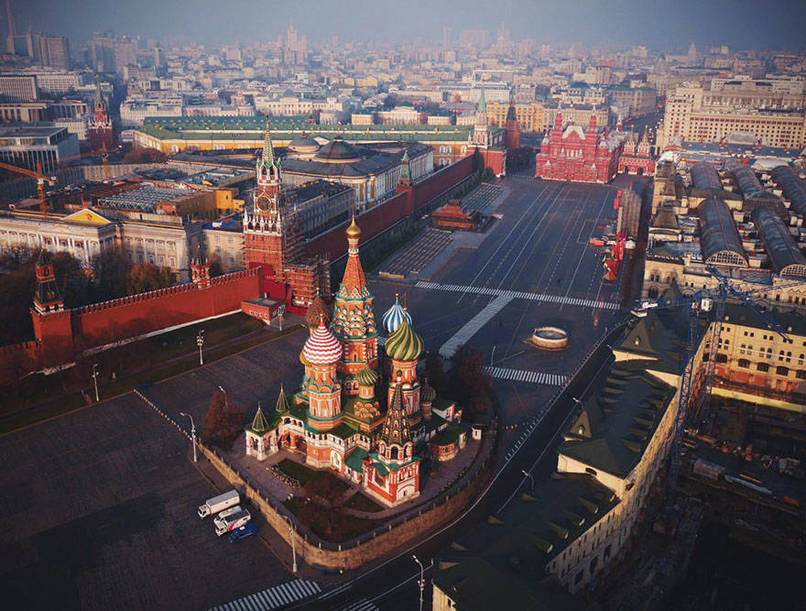 red square moscow aerial view - in Iiii, I FirFa3Aft1f