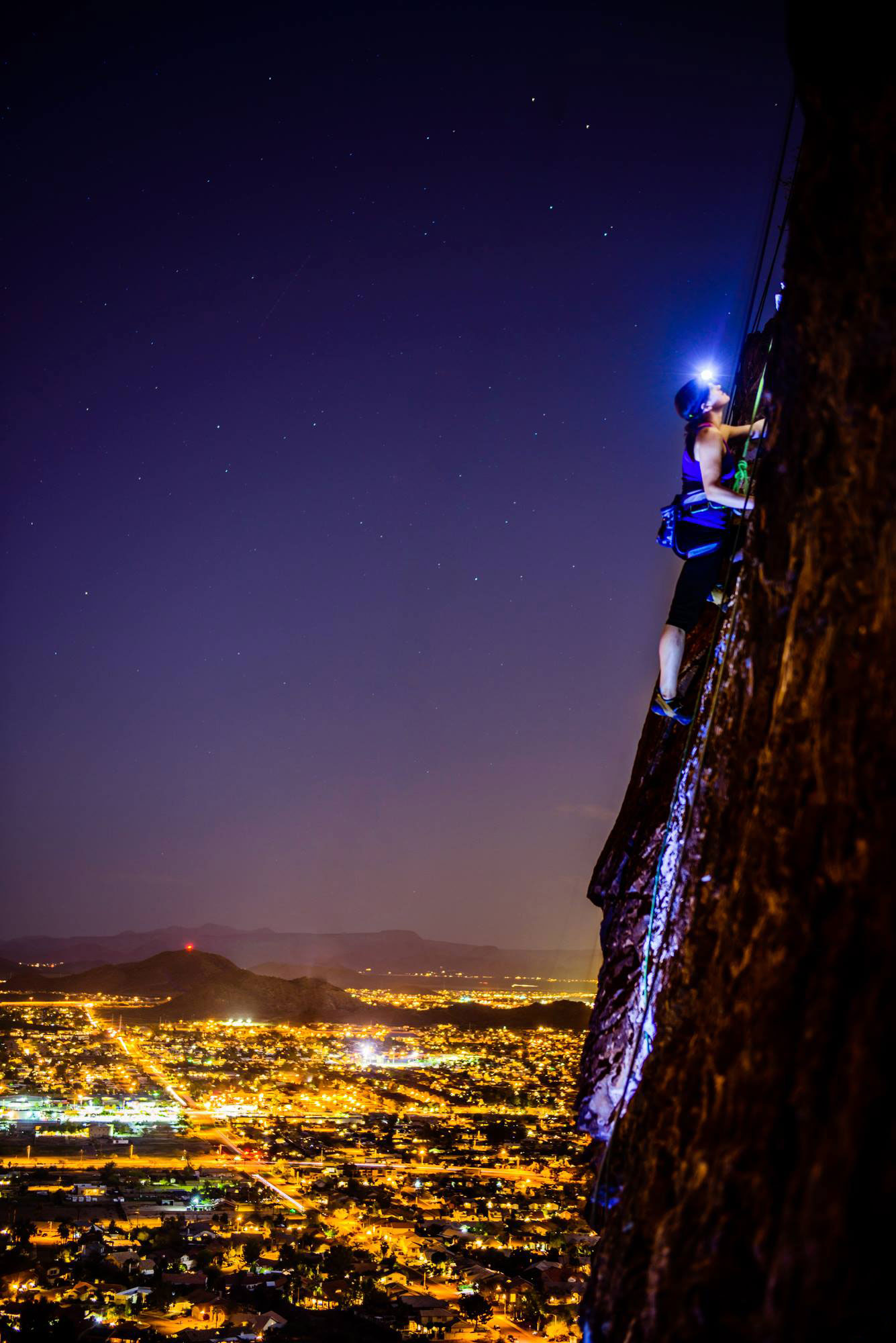 night climbing - Boe.