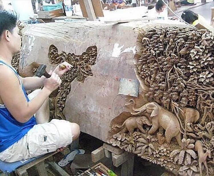 art awesome wood carving
