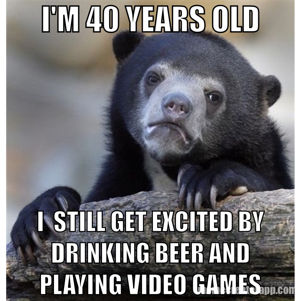 don t like surprises meme - I'M 40 Years Old I Still Get Excited By Drinking Beer And Playing Video Games.com