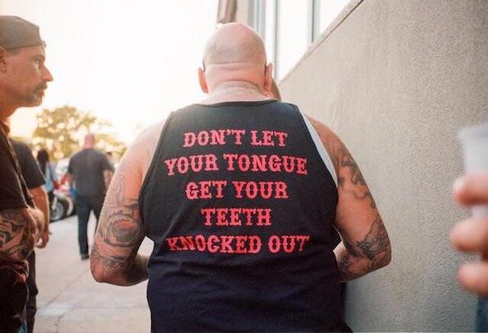 wannabe tough guy - Don'T Let Your Tongue Get Your Teeth Knocked Out