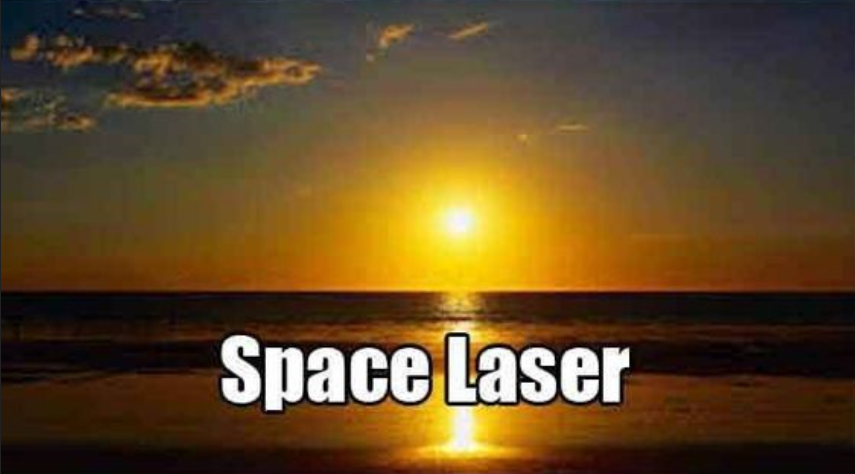 sunset horizon - Space Laser