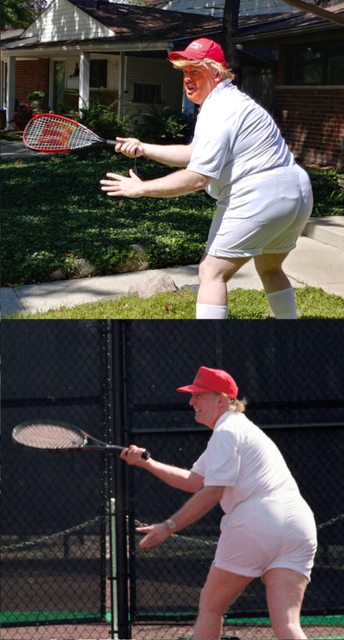 trump tennis