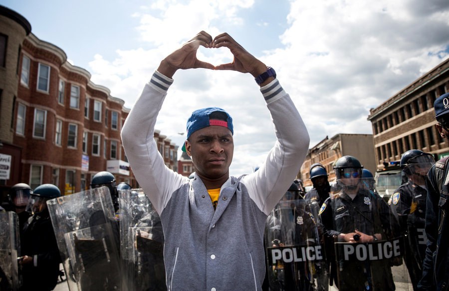 baltimore peaceful protest - Police Police