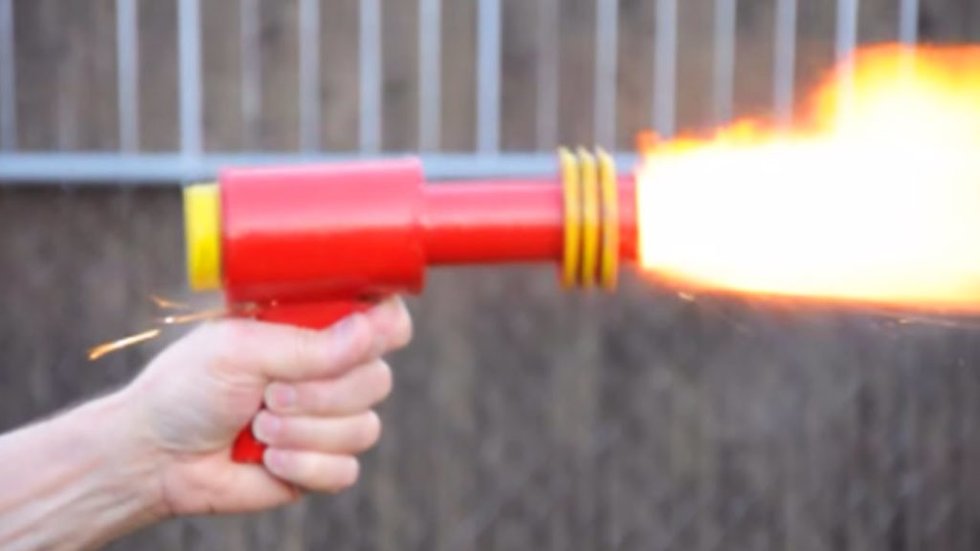 Austin Magic Pistol: This weapon that should have never been given to a child used calcium carbide to launch ping pong balls. But, if any water got into the gun, it would literally explode.