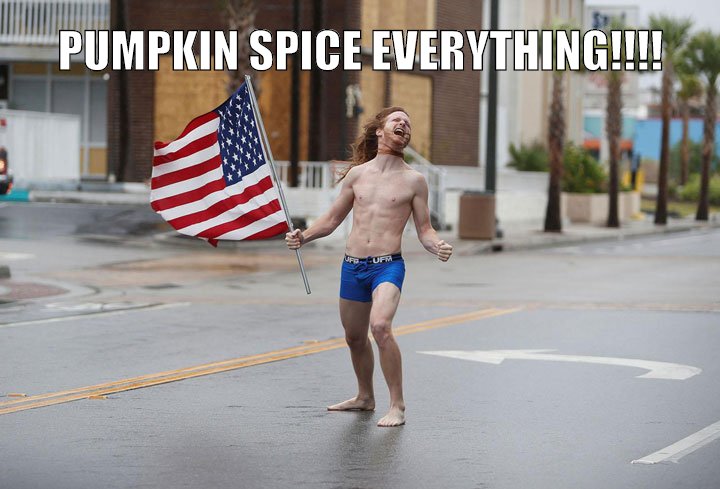 Here we see a ginger lad praising the the Autumn Gods.