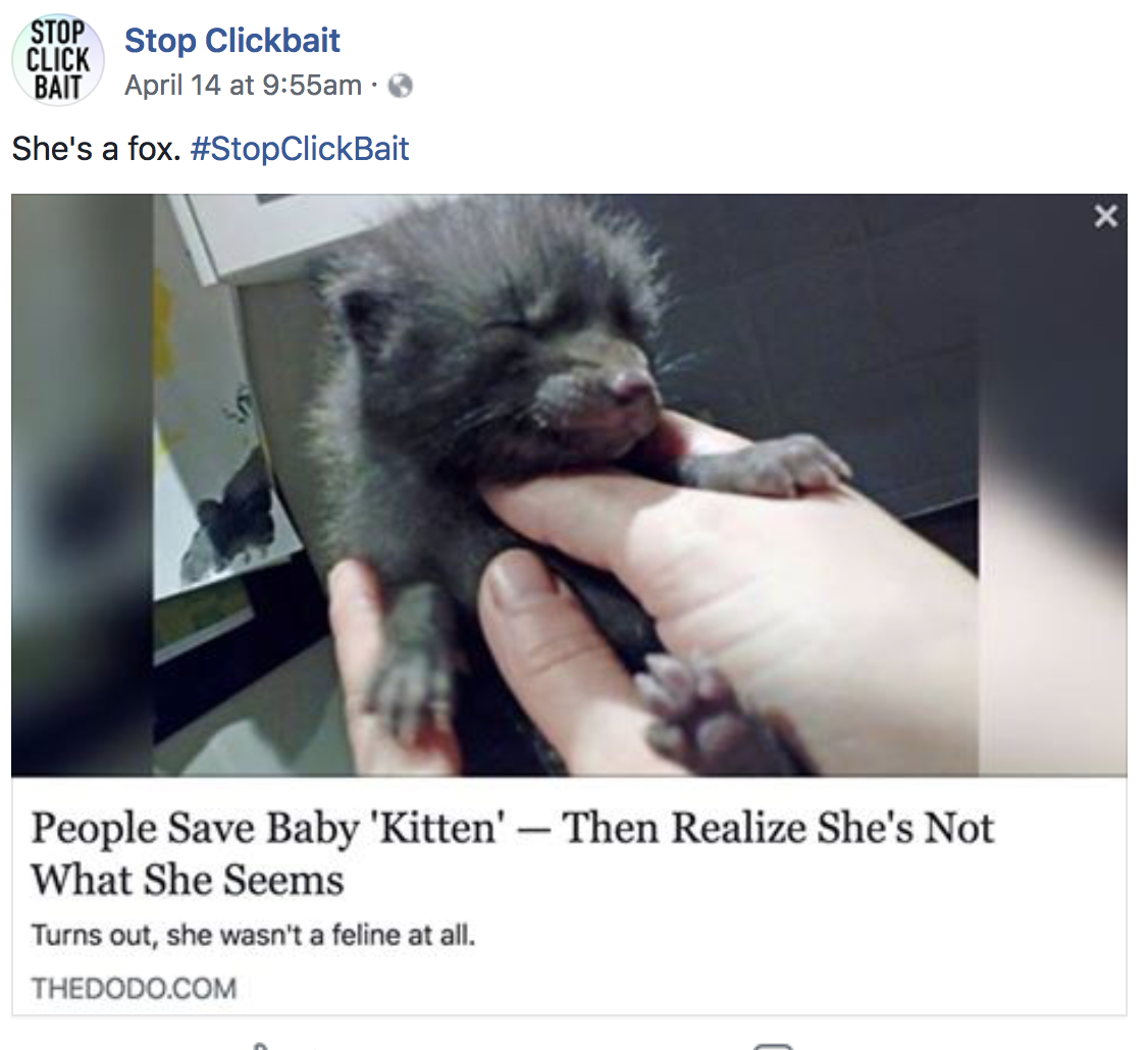 Stop Clickbait is the hero we don't deserve