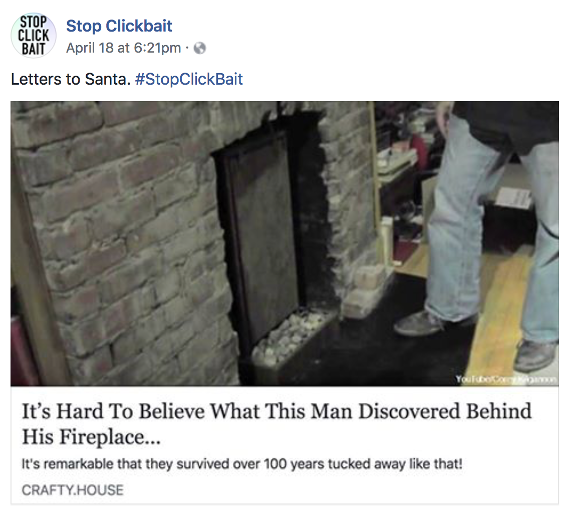 Stop Clickbait is the hero we don't deserve