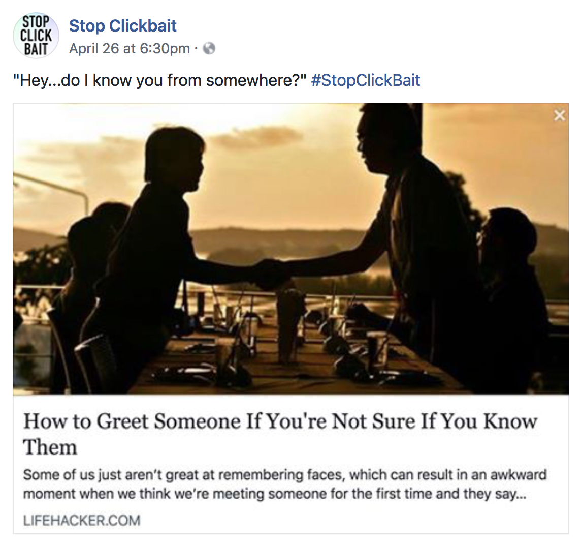 Stop Clickbait is the hero we don't deserve