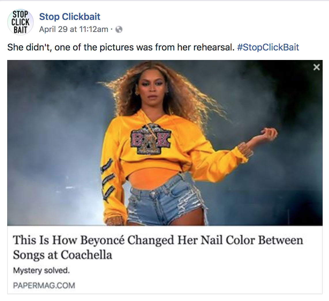 Stop Clickbait is the hero we don't deserve