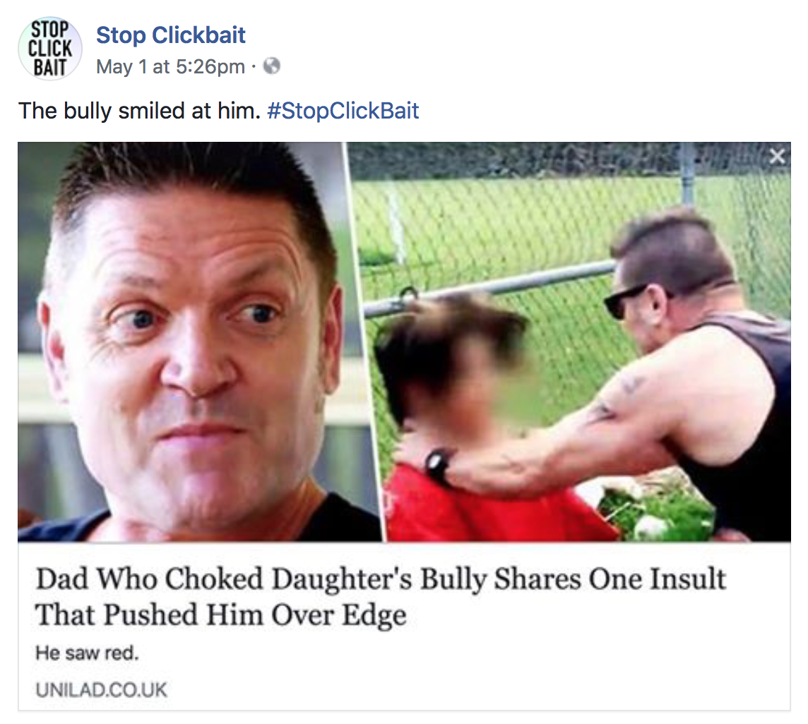 Stop Clickbait is the hero we don't deserve