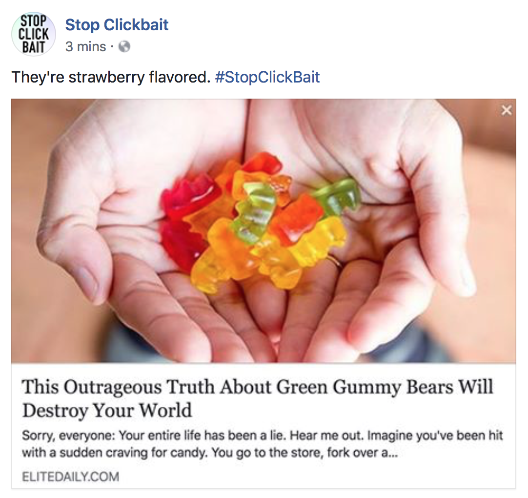 Stop Clickbait is the hero we don't deserve