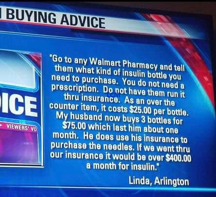 If it was true the line at every Walmart pharmacy would go out into the parking lot.