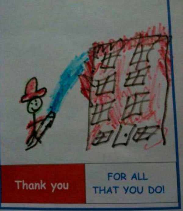 funny kid drawings - Thank you For All That You Do!