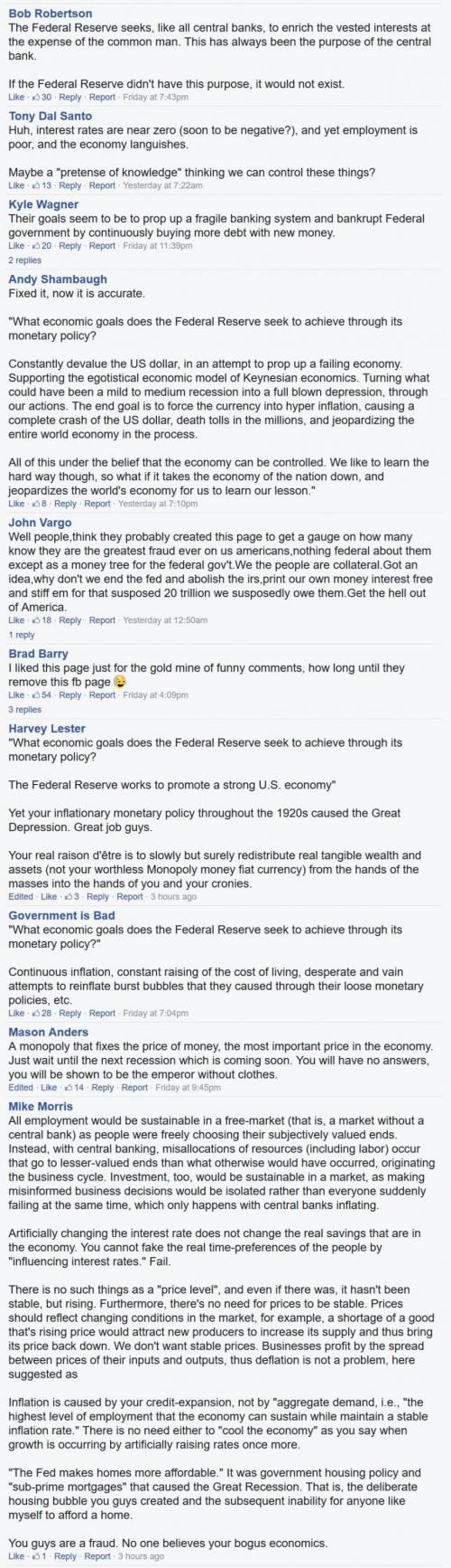 The Federal Reserve starts a Facebook page