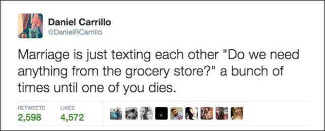 Marriage Summed Up In 28 Tweets