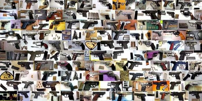 guns confiscated by the TSA