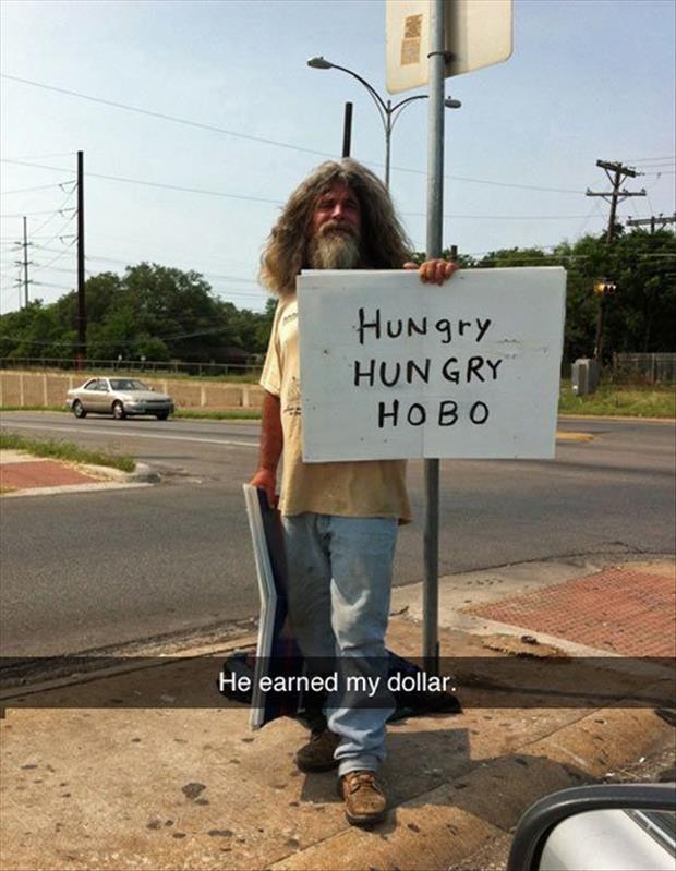 Panhandlers With A Sense Of Humor