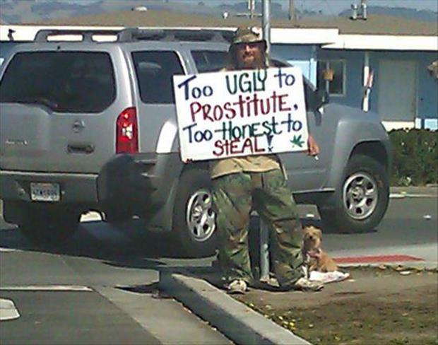 Panhandlers With A Sense Of Humor