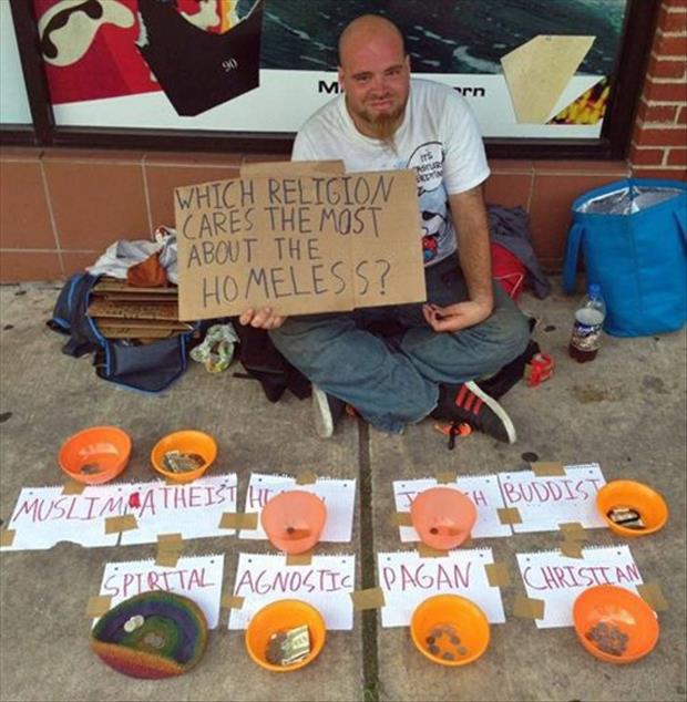 Panhandlers With A Sense Of Humor