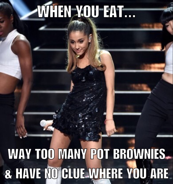 4 memes of Ariana Grande looking stoned
