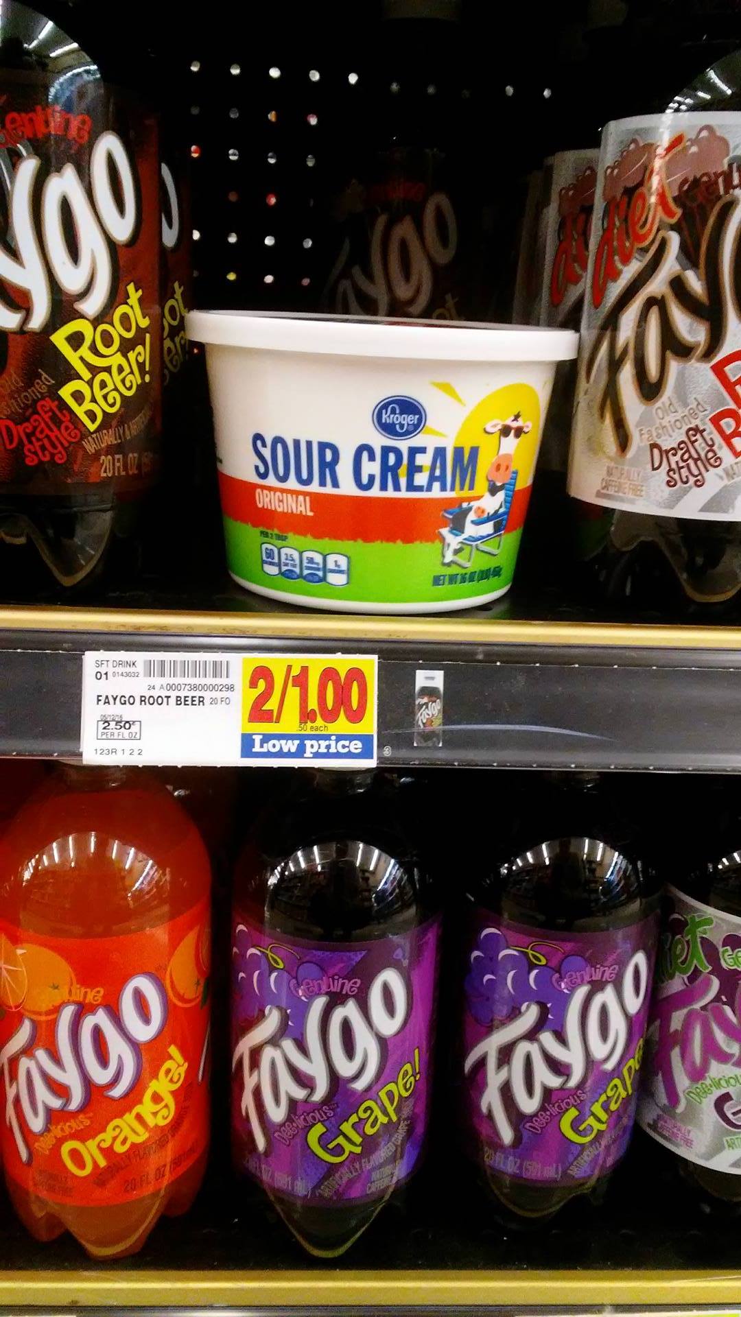 I Found Sour Cream In The Faygo... SO I BOUGHT IT FOR MY MASHED POTATOES!!!