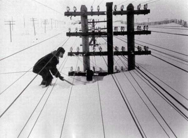 Winter in Siberia. 1960