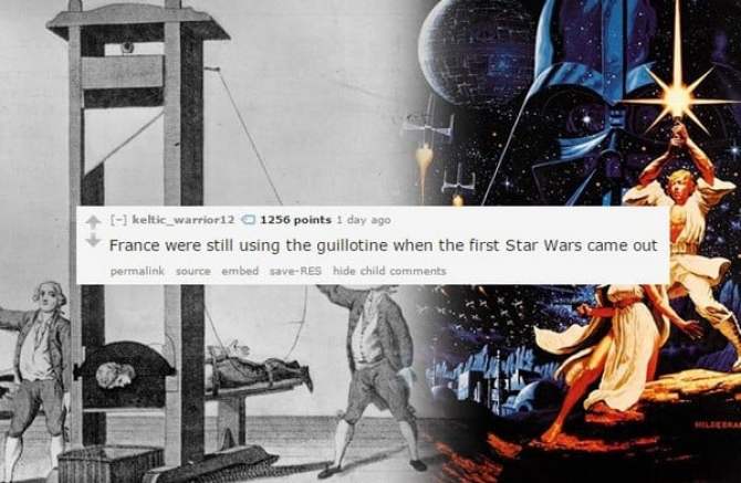 original star wars poster - keltic_warrior12 1256 points 1 day ago France were still using the guillotine when the first Star Wars came out permalink source embed saveRes hide child