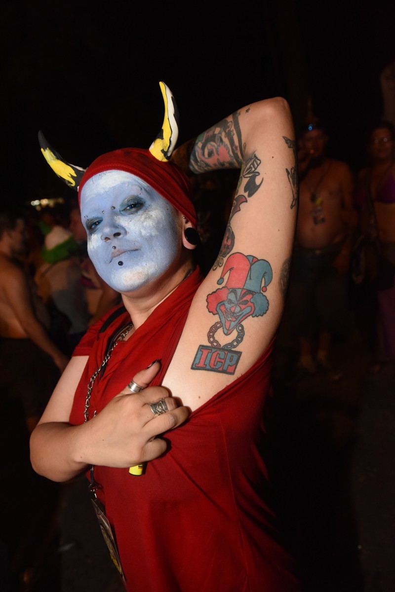 Woman with Juggalos tatto on her arm