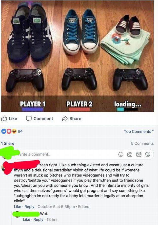 gamer pregnancy announcement - Oooooo Oooo 000 Player 1 Player 2 loading... Comment 00 84 Top 1 5 Write a comment... Yeah right. such thing existed and wasnt just a cultural myth and a delusional paradisiac vision of what life could be if womens weren't a