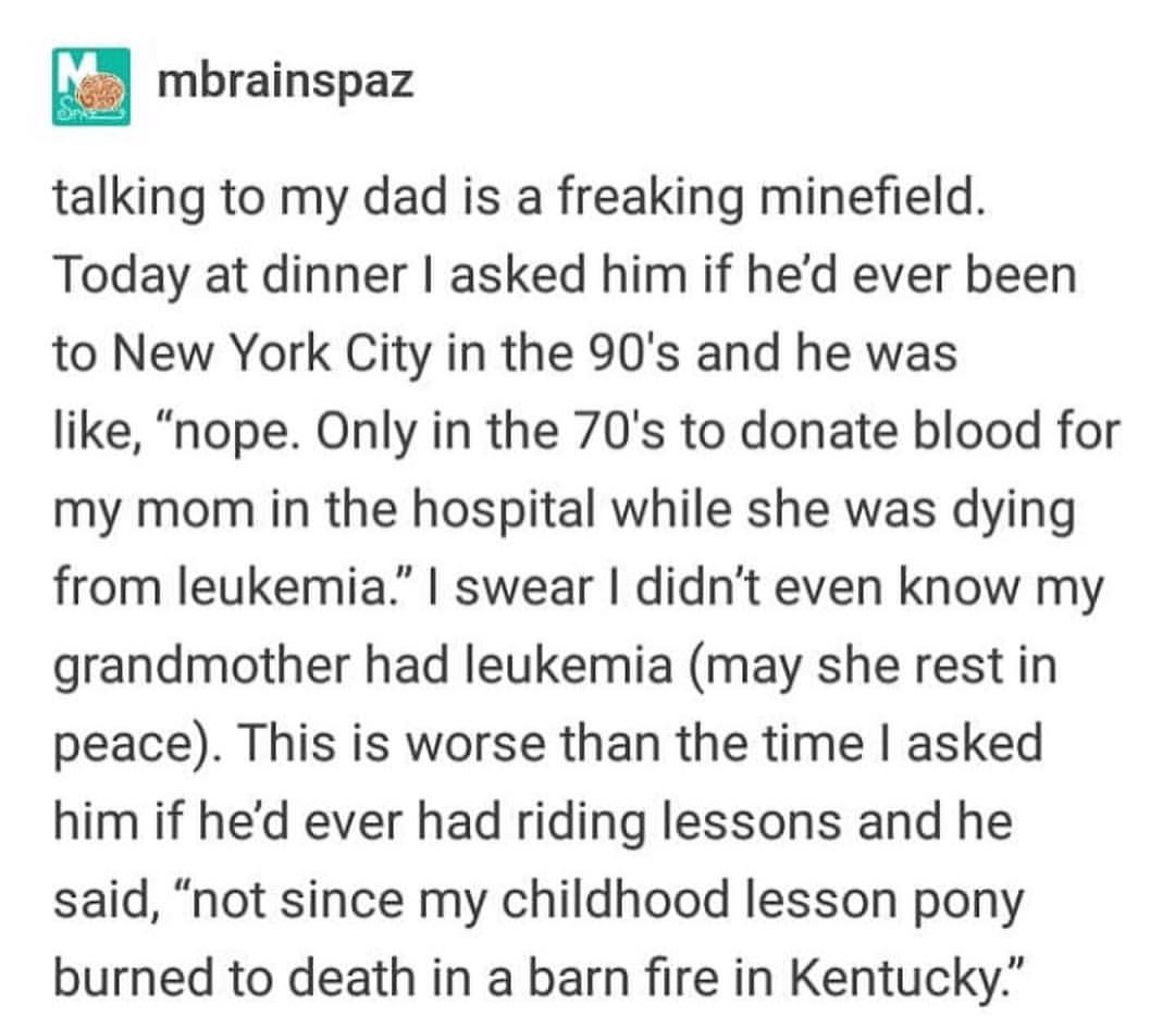 They killed his mom, but killing his pony was the last straw.