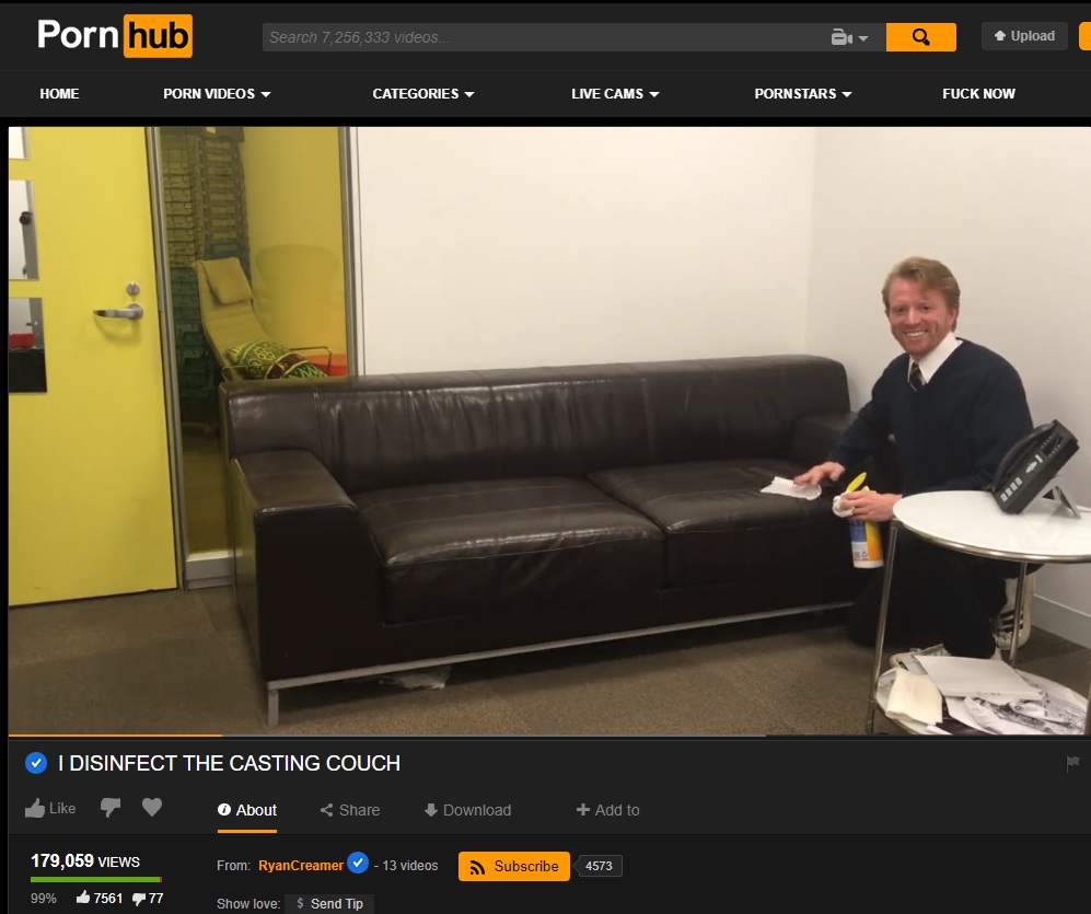 memes - cleaning the casting couch - Pornhub Search 7,256,333 videos... Upload Home Porn Videos Categories Live Cams Pornstars Fuck Now I Disinfect The Casting Couch T About